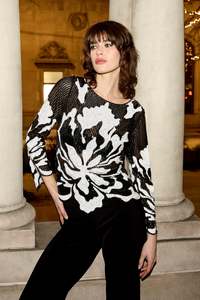 Frank Lyman - Floral Sequin Top
