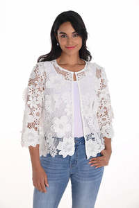 Two Pieces: Frank Lyman - Floral lace Jacket