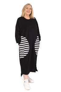 Midi: Raven - Crescent Dress