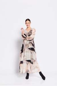 Philosophy - Dream Billow Sleeve Maxi Tiered Dress