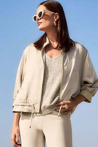 Joseph Ribkoff: Joseph Ribkoff - Satin Blouson Jacket