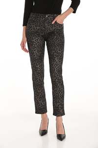 Denim: Frank Lyman - Leopard Print Jeans