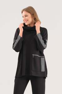 Sweaters: Dolcezza - Roll Neck Pocket Shirt