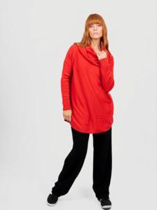 Bridge And Lord: Bridge and Lord - Kylie Cowl Neck Curve Hem Pullover