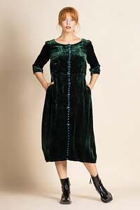 Megan Salmon - M8223 Velvet Roses Romance Dress