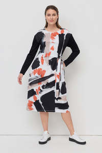 Midi: Marco Polo - Mixed Media Dress