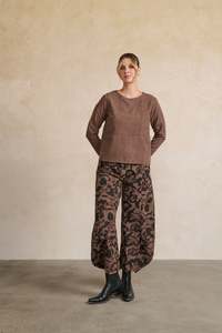 Holmes And Fallon: Holmes and Fallon - Abstract Floral Print Pant