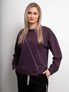 White on Black - Piped Sweat