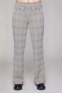 99 One Day Deal: Carre Noir - Check Pant with Faux Front Pockets
