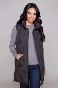 Carre Noir - Long Sleeveless Vest