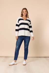 Threadz - Crew Stripe Knit
