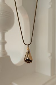 Bronze Kowhai Blossom Pendant Handmade Floral Jewellery - Maggie Adams Jewellery&hellip;