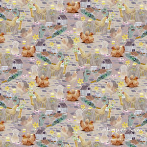 Wallpapers: Tiny Chick Cottage (Half Drop) Non-woven Wallpaper 130cm wide x 300cm height