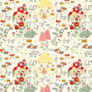 Fabrics: Mushroom Villa Cotton