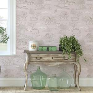 Blue Wonder 2023 Soft Khaki on Light Lilac 130cm wide x 300cm height