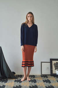 Knitwear: Aleger Cashmere - N.29 Cashmere Oversized V-Neck