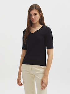 Nice Things Paloma: Nice Things Paloma - Ribbed Cotton Tee