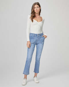 Paige: Paige - Mayslie Straight Ankle Jean