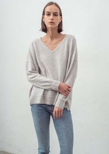 Aleger Cashmere - N.29 Cashmere Oversized V-Neck