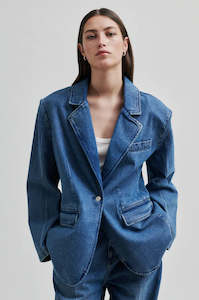 Second Female: Second Female - Patchwork Denim Jacket