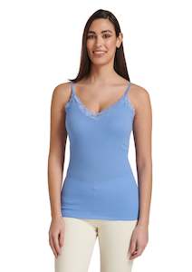 EGi Collections - V Neck Lace Trim Cami