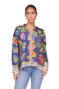 Johnny Was - The Audrey Oversized Shirred Back Shirt