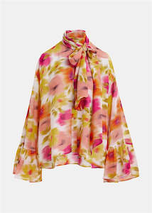 Essentiel Antwerp - Haquarius Pussy Bow Tie Top (Last One)