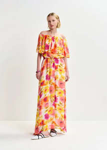 Essentiel Antwerp: Essentiel Antwerp - Hirgo Off-shoulder Maxi Dress