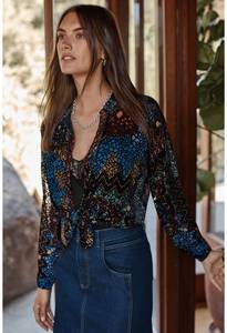 Sale: Johnny Was - Audrey Oversized Burnout Blouse