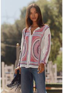 Johnny Was - The Audrey Mandarin Collar Shirt