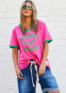 Tops: Hammill & Co - Sunshine State of Mind Ringer Tee