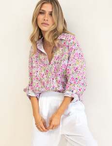 Tops: Hut - Boyfriend Shirt Afternoon Tea