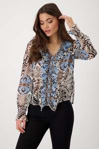 Shirts: Monari - V-neck Blouse