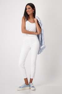 Pants: Monari - Slim Fit Back Pocket Jeggings