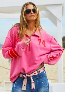 Hammill & Co - Vintage Wash Half Zip Sweat