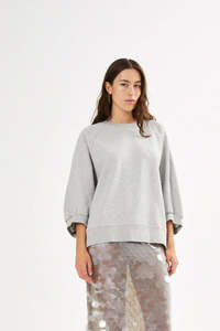 Rabens Saloner - Nona Sweat Raglan 3/4 Sleeve Top