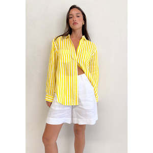 All: Hut - Boyfriend Shirt Sun Stripe