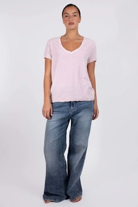 Tops: Vaenn - Slub V- Neck T-Shirt