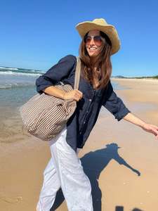 Tops: Hut - Boyfriend Shirt Forever Navy