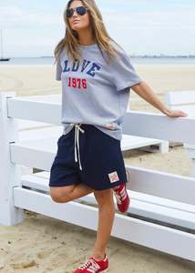 All: Hammill & Co - Love 1976 Tee Navy and White Stripe