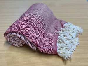 Products: Turkish Towels: Red Chilli