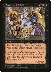 Reserved List: Kaervek's Spite [Visions]