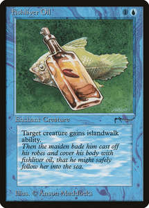 Old School: Fishliver Oil (Dark Mana Cost) [Arabian Nights]