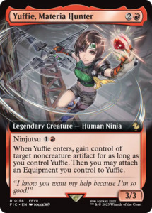 In Stock Foils: Yuffie, Materia Hunter (Extended Art) [FINAL FANTASY Commander]