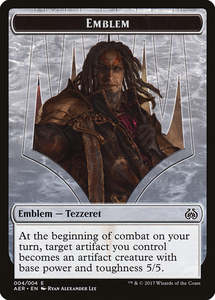 Tezzeret the Schemer Emblem [Aether Revolt Tokens]