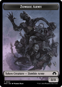 Tokens: Zombie Army Token [Modern Horizons 3 Tokens]