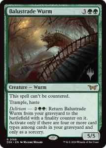 Promo Pack Cards: Balustrade Wurm (Promo Pack) [Duskmourn: House of Horror Promos]