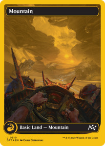 Fancy Basic Land: Mountain (0510) (First-Place Foil) [Aetherdrift]