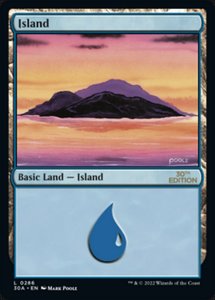 Fancy Basic Land: Island (286) [30th Anniversary Edition]