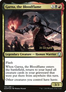Prerelease Promos: Garna, the Bloodflame [Dominaria Prerelease Promos]